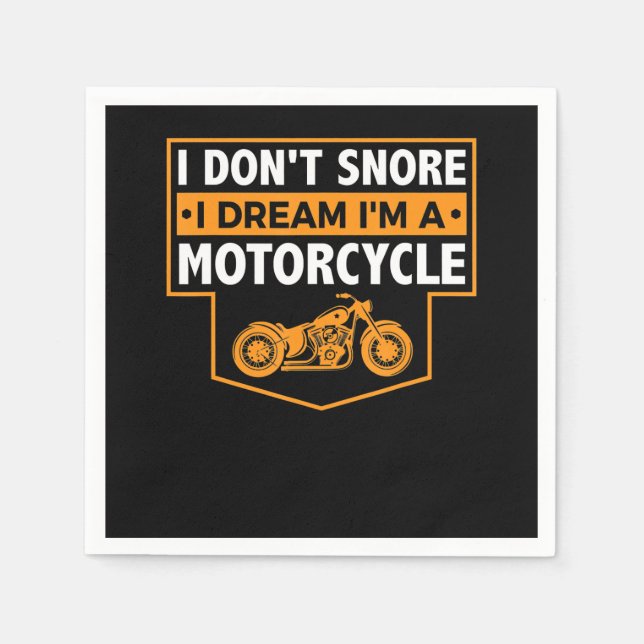 Im A Real Motorcyclist Gift For Motorcycle Lovers. Napkin (Front)