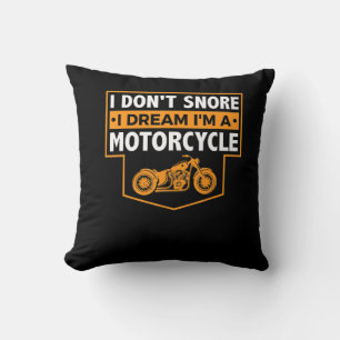 Im A Real Motorcyclist Gift For Motorcycle Lovers. Throw Pillow