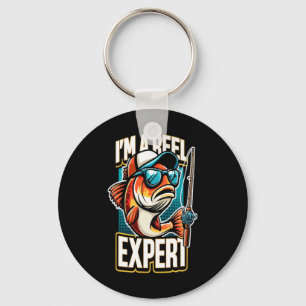 I'm A Reel Expert Fishing Design Keychain