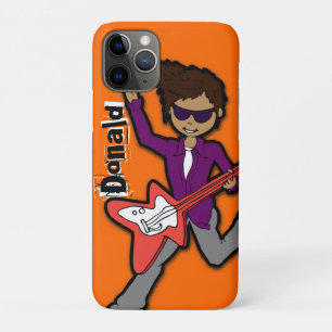 "I'm a Rockstar" orange dark boy name ipod case