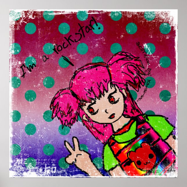 I'm a Rockstar Poster (Front)