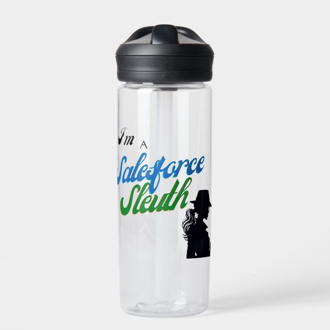 I'm a Salesforce Sleuth Water Bottle (Front)