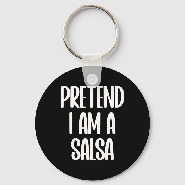 I'm A Salsa Halloween Costume  Keychain (Front)