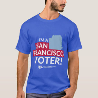 Im a San Francisco Voter red and white text Scoop T-Shirt
