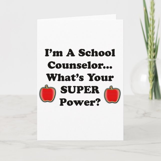 I'm a School Counsellor Holiday Card (Front)