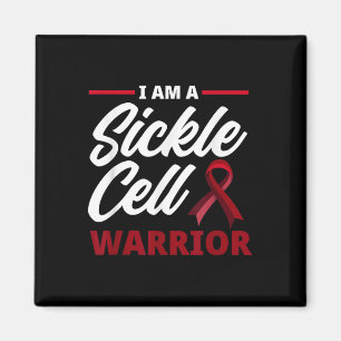 Im A Sickle Cell Warrior Sickle Cell Anemia Awaren Magnet