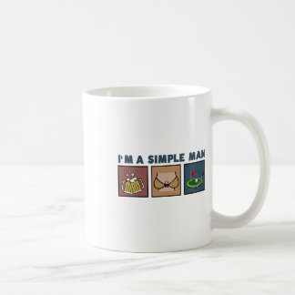 I'm A Simple Man Beer Breast Golf Coffee Mug