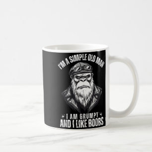 I'm a simple old man i am grumpy and i like coffee mug