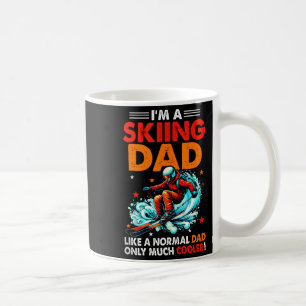 Im A Skiing Dad Definition Much Cooler Funny Fathe Coffee Mug