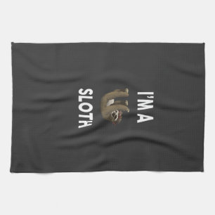 I'm A SLOTH T-Shirt Funny SLOTH T-Shirt Kitchen Towel