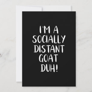 I'm a Socially Distant Goat Funny Halloween Holiday Card