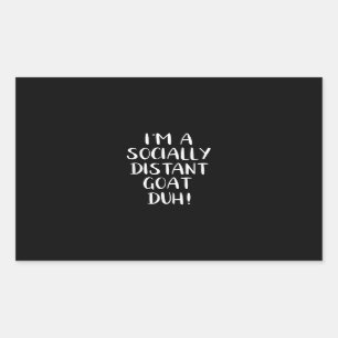 I'm a Socially Distant Goat Funny Halloween Sticker