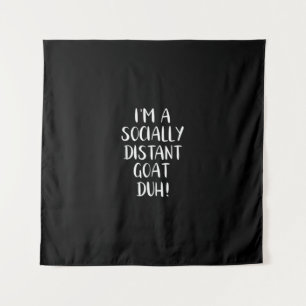 I'm a Socially Distant Goat Funny Halloween Tapestry
