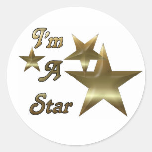 I'm A Star Classic Round Sticker