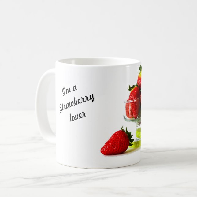 I'm a strawberry lover-mug coffee mug (Front Left)