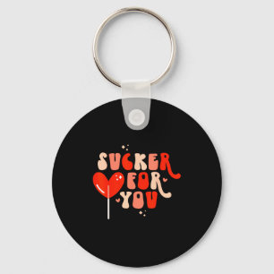 Im A Sucker For You Candy Heart Love Happy Valenti Keychain