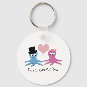 I'm a sucker for you! Cute Octopi Keychain