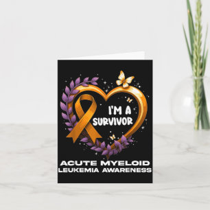 Im A Survivor Acute Myeloid Leukaemia Awareness Card