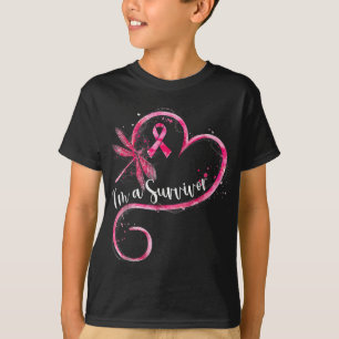 Im A Survivor Breast Cancer Awareness Dragonfly He T-Shirt