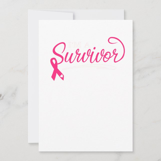 I'm A Survivor Breast Cancer Awareness Save The Date (Front)