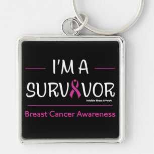 I'm a Survivor...Breast Cancer Keychain