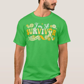 I'm A Survivor Childhood Cancer Awareness Support  T-Shirt