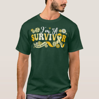 I'm A Survivor Childhood Cancer Awareness Support T-Shirt