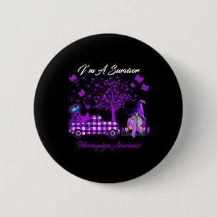I'm A Survivor Fibromyalgia Awareness Gifts 2 Inch Round Button