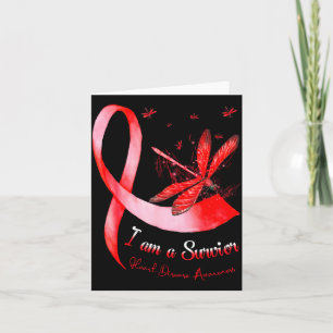 I'm A Survivor Heart Disease Awareness Month Red R Card