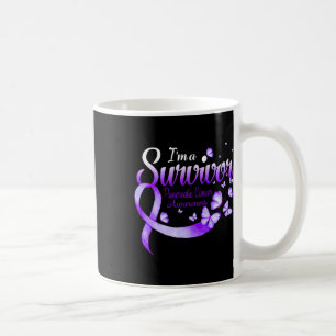 I'm A Survivor Pancreatic Cancer Awareness Butterf Coffee Mug