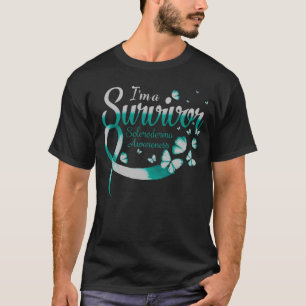 I'm A Survivor Scleroderma Awareness Butterfly Rib T-Shirt
