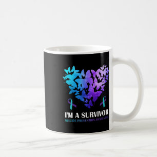 I'm A Survivor Suicide Prevention Awareness Butter Coffee Mug