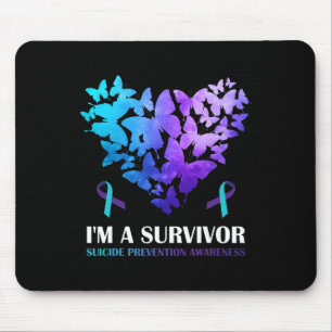 I'm A Survivor Suicide Prevention Awareness Butter Mouse Pad