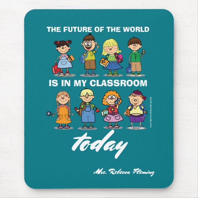 I'm a Teacher. Custom Name Gift Mouse Pad (Front)