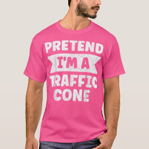 I'm A Traffic Cone Costume Orange Lazy Halloween 5 T-Shirt
