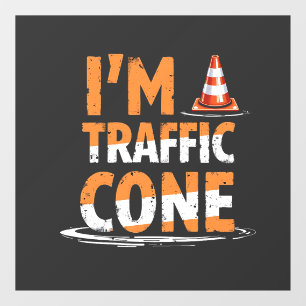 I'm a traffic cone Halloween Family Matching Window Cling