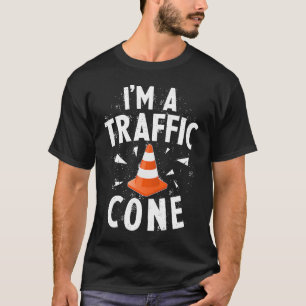 I'm A Traffic Cone Lazy Easy Simple Halloween Cost T-Shirt