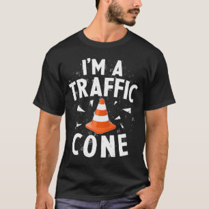 I'm A Traffic Cone Lazy Easy Simple Halloween Cost T-Shirt