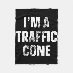 I'm A Traffic Cone Shirt Adult Kids Costume Funny  Fleece Blanket