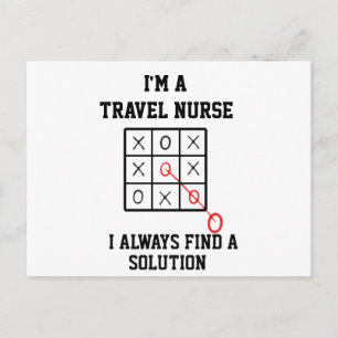 Im A Travel Nurse I Always Find A Solution Postcard