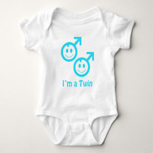I'm a Twin Boy Baby Bodysuit