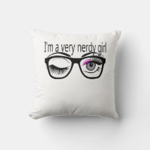 I'm a Very Nerdy Girl with Pink Eye Shadow