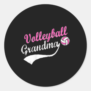 I'm a Volleyball Grandma  Classic Round Sticker