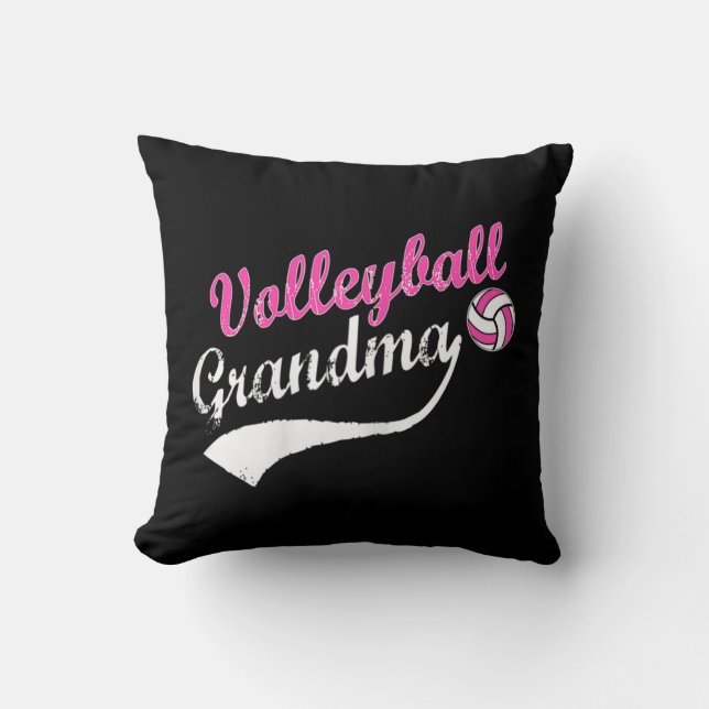I'm a Volleyball Grandma  Throw Pillow (Front)