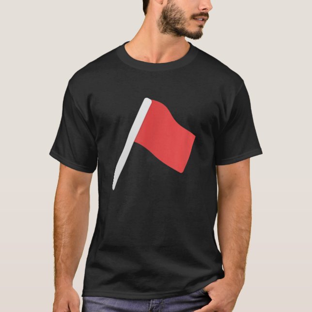 I'm a walking Red Flag funny novelty halloween tre T-Shirt (Front)