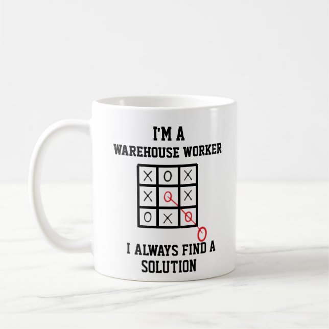 Im A Warehouse Worker I Always Find A Solution Coffee Mug (Left)
