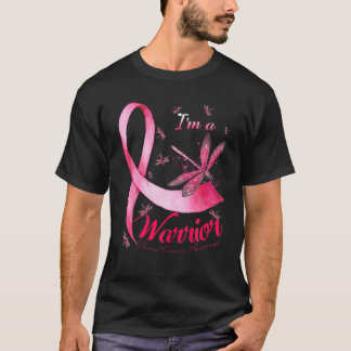 I'm A Warrior Dragonfly Breast Cancer Awareness T-Shirt
