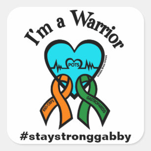 I'm a Warrior/Gabby Square Sticker