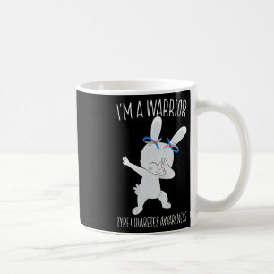 I'm A Warrior Type 1 Diabetes Awareness T1d Dabbin Coffee Mug