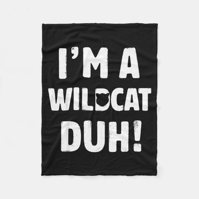 I'm A Wilat Duh Tee Great Halloween And Christmas  Fleece Blanket (Front)